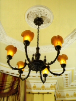 large ornate Ceiling Light, bespoke lights for high ceilings