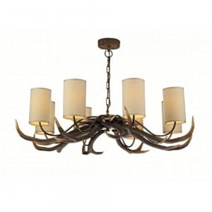 antler ceiling light 2