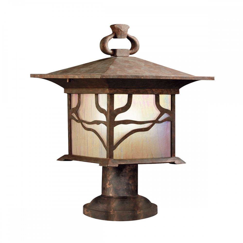 Morris outdoor pedestal lantern 