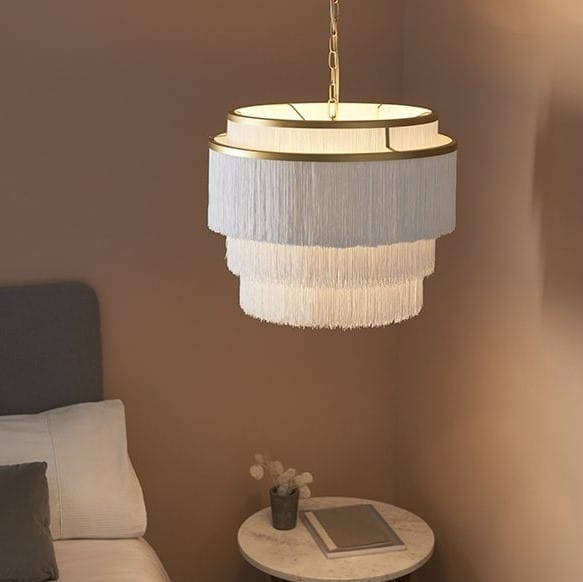 Ruffle ceiling pendant