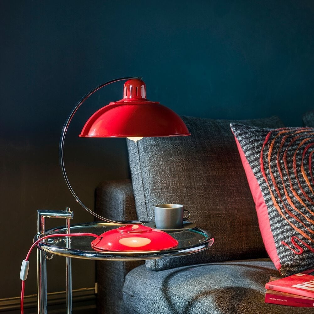 Franklin red desk lamp 