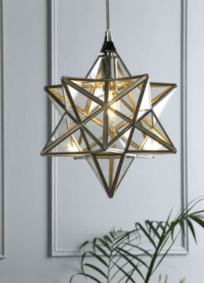 Small silver star pendant