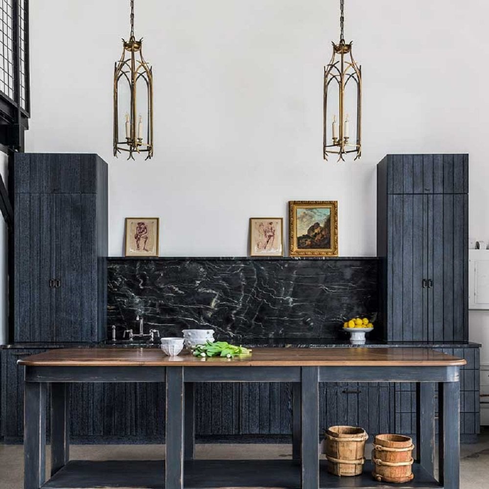 Tudor style hanging lantern lights