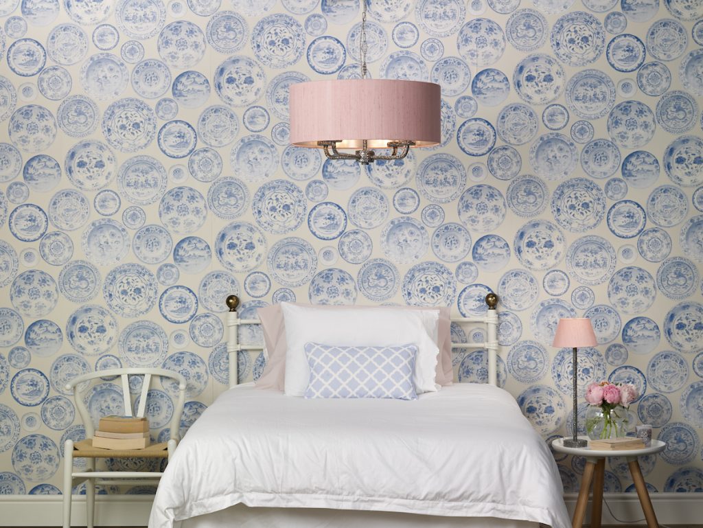 hand hammer pewter ceiling light with pink oversized shade