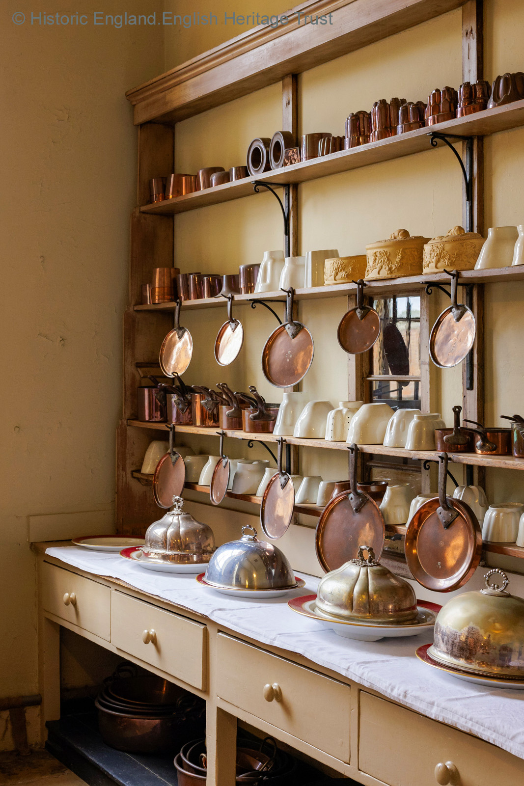The Victorian kitchen at Audley End House