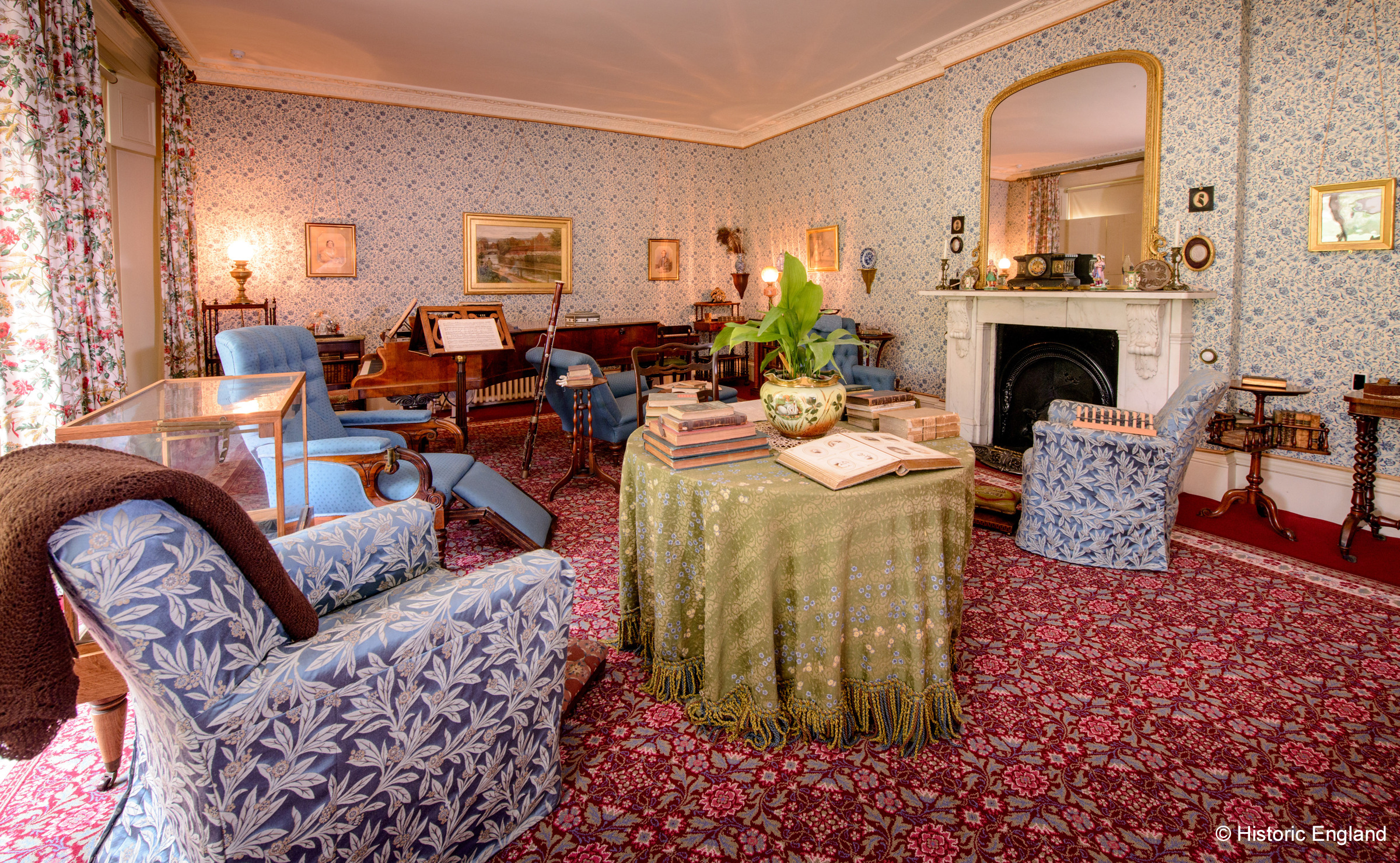 The drawing room at Down House