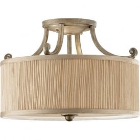Abbey 3 light semi flush