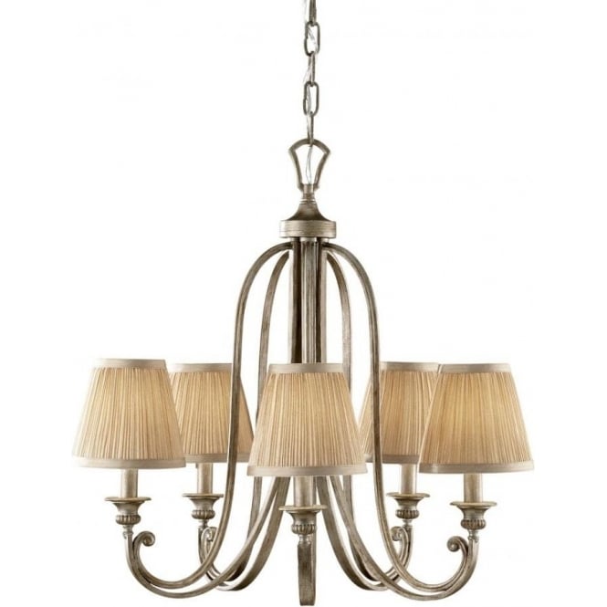 ABBEY traditional Edwardian 5 light chandelier