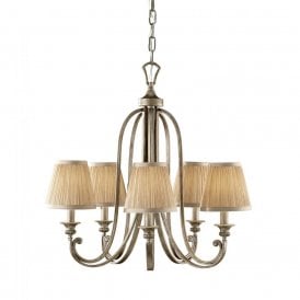 ABBEY traditional Edwardian 5 light chandelier