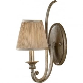 ABBEY traditional Edwardian wall light with fabric shade