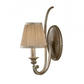 ABBEY traditional Edwardian wall light with fabric shade