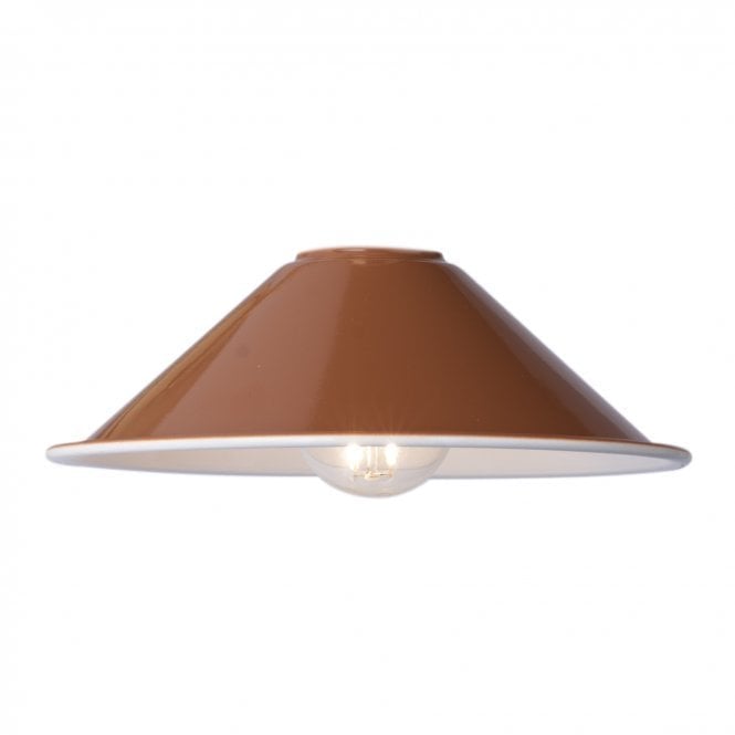 ACCESSORY Easy Fit Metal Shade in Gloss Red/Umber 18cm