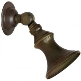 ACCRA small surface mounted industrial style spotlight in antique brass
