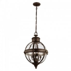 ADAMS Victorian globe pendant light - bronze