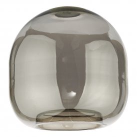 Easy Fit Oval Ceiling Shade in Smoked Glass