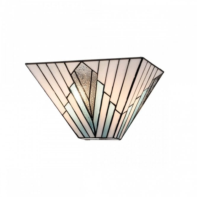 Alderley 2lt Tiffany Style Wall Uplighter