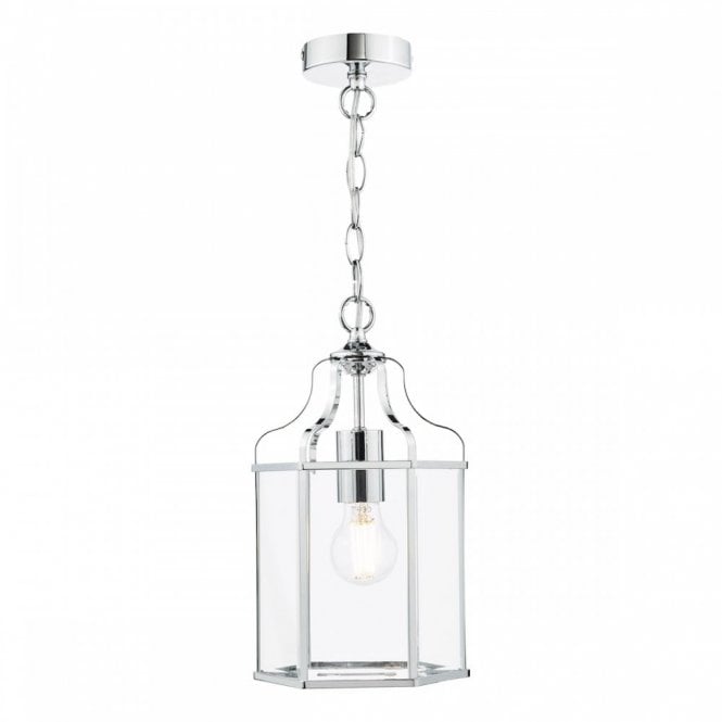 Aled Pendant Polished Chrome and Glass
