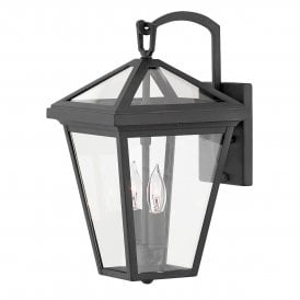 Alford black outdoor wall light 