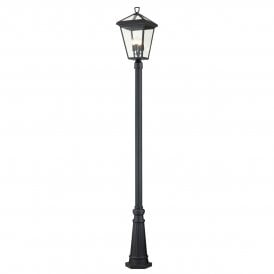 Alford 4 light black light lamppost 