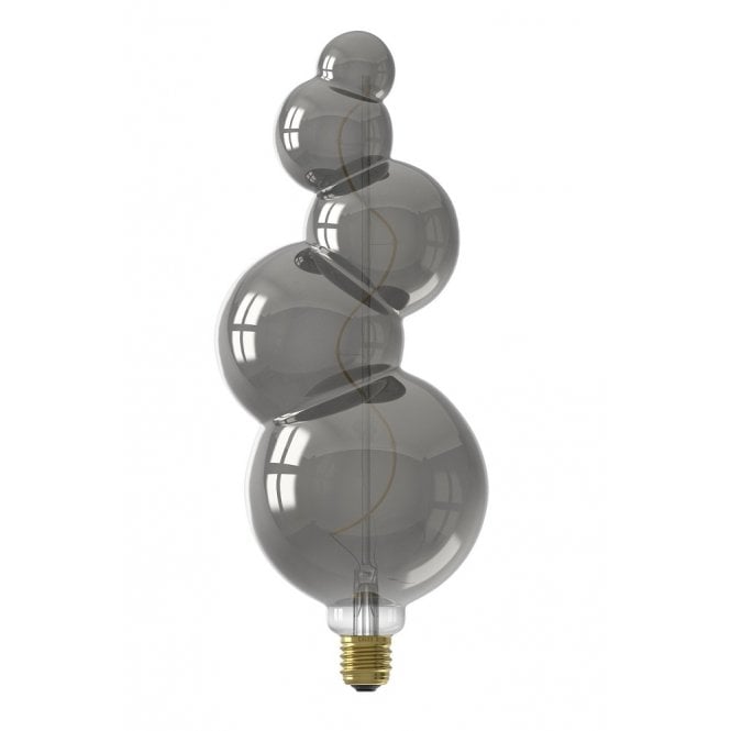 ALICANTE decorative LED filament light bulb - titanium coloured glass