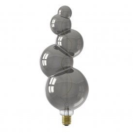 ALICANTE decorative LED filament light bulb - titanium coloured glass