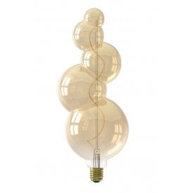 ALICANTE large decorative LED filament light bulb - gold glass