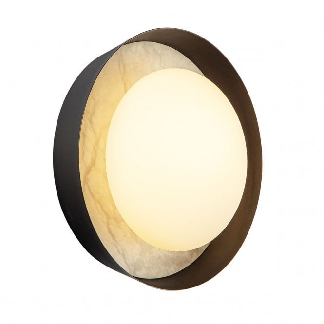 Alonso Urban Bronze and Alabaster LED Wall Light