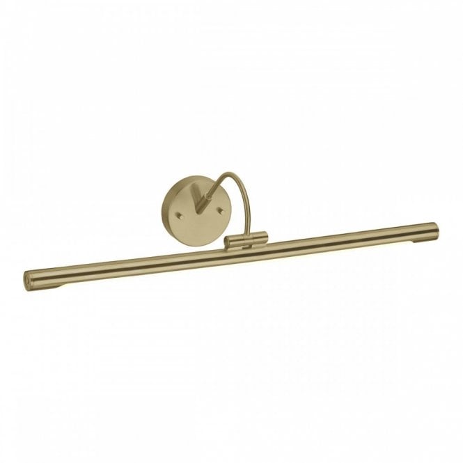 ALTON slimline LED picture light in brushed brass - large