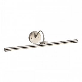ALTON slimline LED picture light in brushed nickel - large