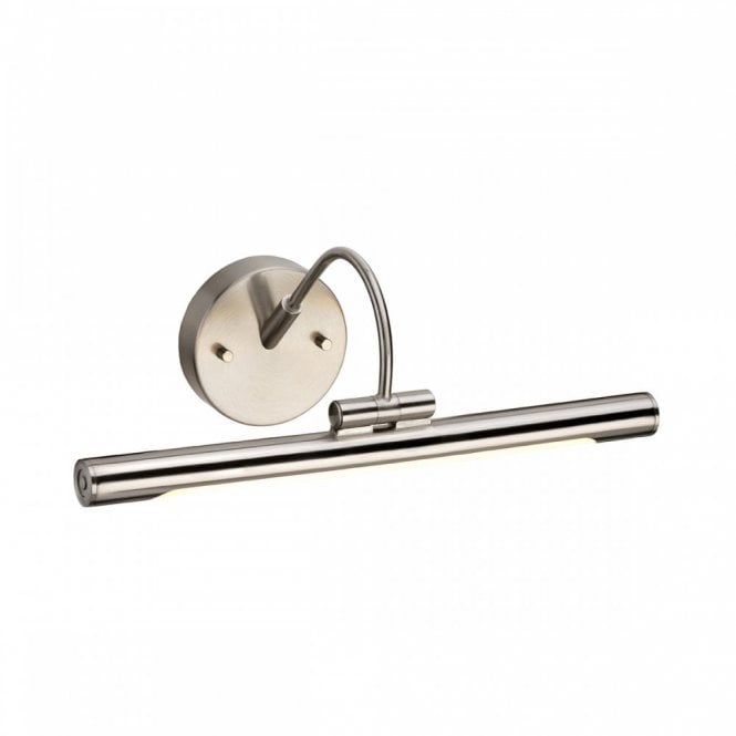 ALTON slimline LED picture light in brushed nickel - small