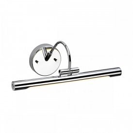 ALTON slimline LED picture light in polished chrome - small