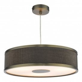 ALVARO 3 Light Single Pendant Antique Bronze Mushroom