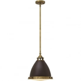 AMELIA retro style bronze ceiling pendant for sloping ceilings - medium