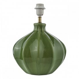 green ceramic table lamp