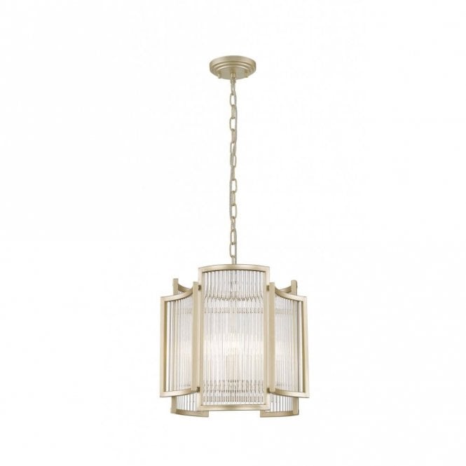 ANTIGUA 3 Light Ceiling Pendant Matt Gold