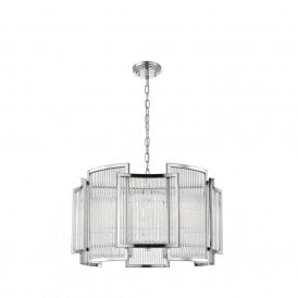 ANTIGUA 5 Light Ceiling Pendant Chrome