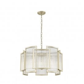 ANTIGUA 5 Light Ceiling Pendant Matt Gold