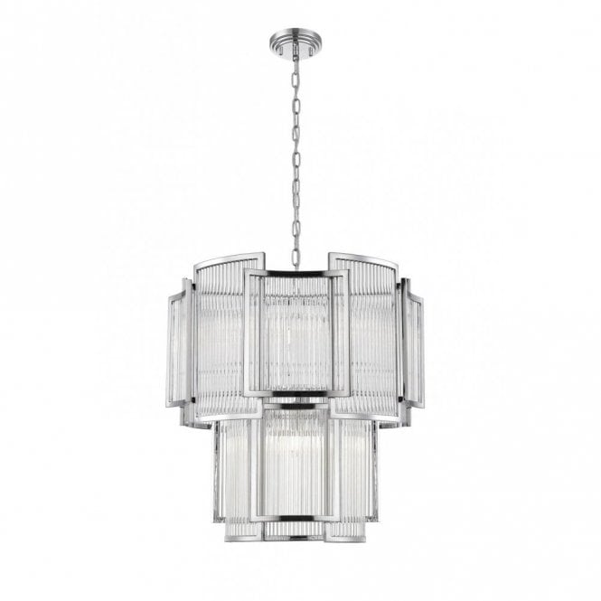 ANTIGUA 8 Light Ceiling Pendant Chrome