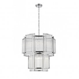 ANTIGUA 8 Light Ceiling Pendant Chrome