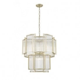 ANTIGUA 8 Light Ceiling Pendant Matt Gold