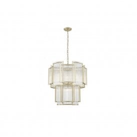 ANTIGUA 8 Light Ceiling Pendant Matt Gold