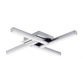 ARYA IP44 contemporary chrome bathroom ceiling light