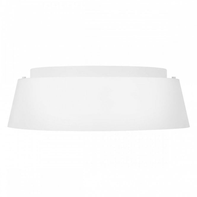 ASHER matt white flush fitting low ceiling light