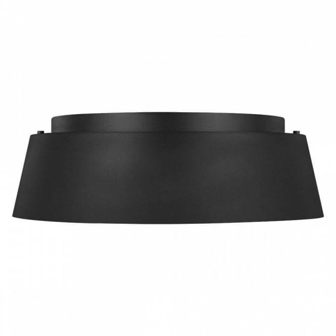 ASHER midnight black flush fitting low ceiling light