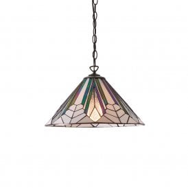 ASTORIA Art Deco Tiffany ceiling pendant light (medium)