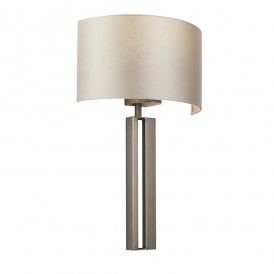 BAILEY Bronze Slotted Wall Light With Mink Shade