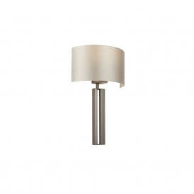 BAILEY Bronze Slotted Wall Light With Mink Shade
