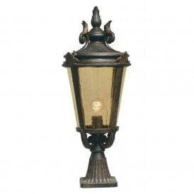 BALTIMORE traditional bronze finish pedestal post light (large)