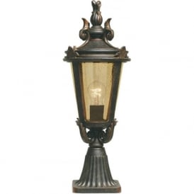 BALTIMORE traditional bronze finish pedestal post light (medium)