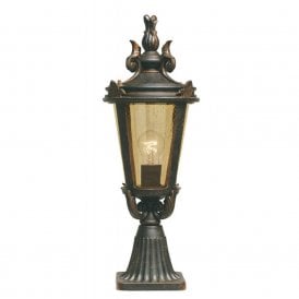 BALTIMORE traditional bronze finish pedestal post light (medium)